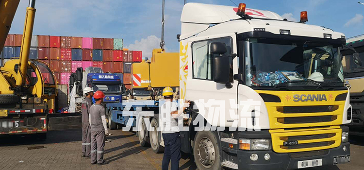 深圳東勝物流優勢線路：廣州到香港物流專線，廣州到香港中港平板車運輸圖