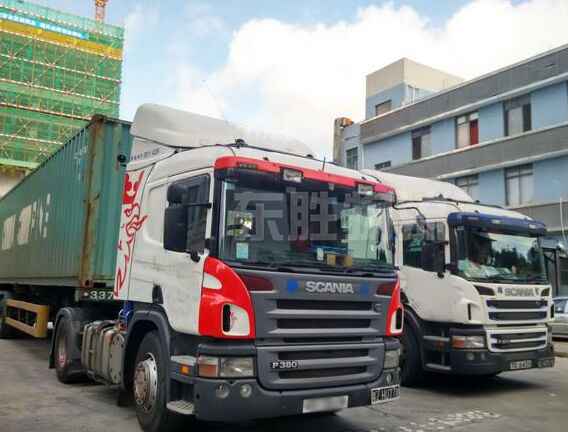 深圳東勝物流優勢線路：廣州到香港物流專線，廣州到香港中港拖車運輸圖